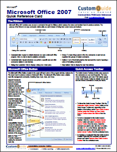 14 Aplikační cheatové listy a plakáty pro populární programy office2007