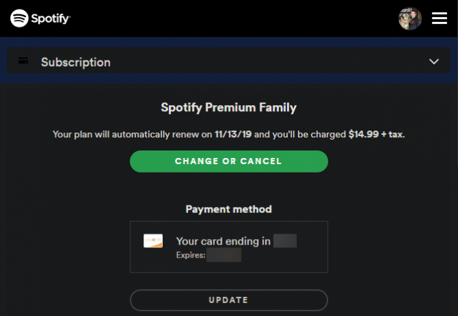 Spotify Premium Předplatné