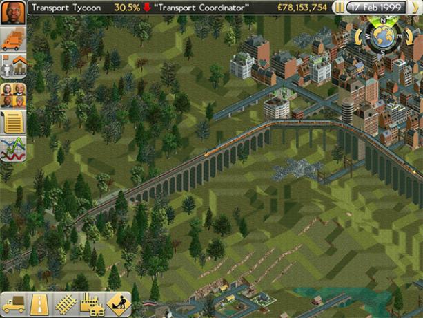 Transport Tycoon Recenze: Infrastruktura nikdy nebyla tak zábavná železniční most