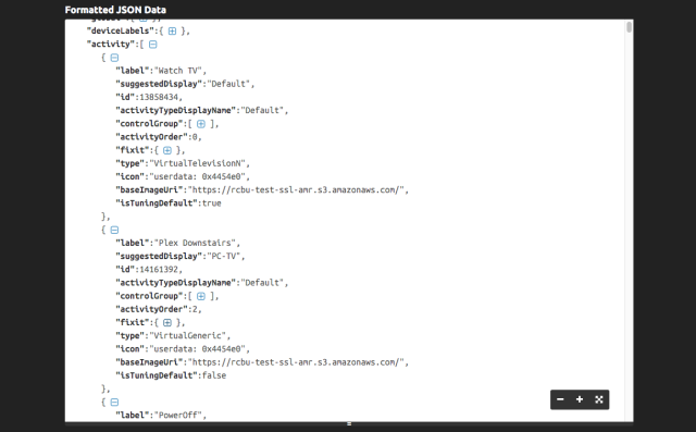 výstup ve formátu openhab ve formátu json