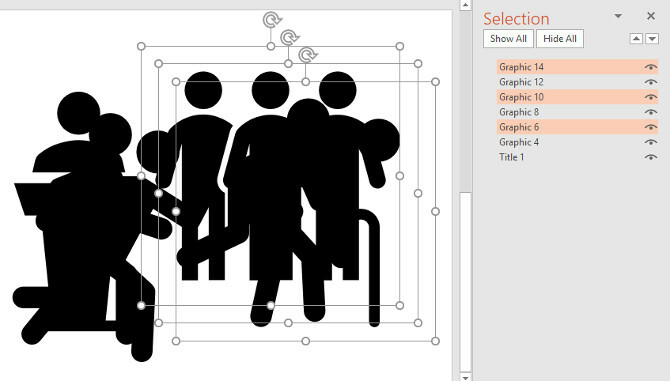 panel výběru powerpoint v akci