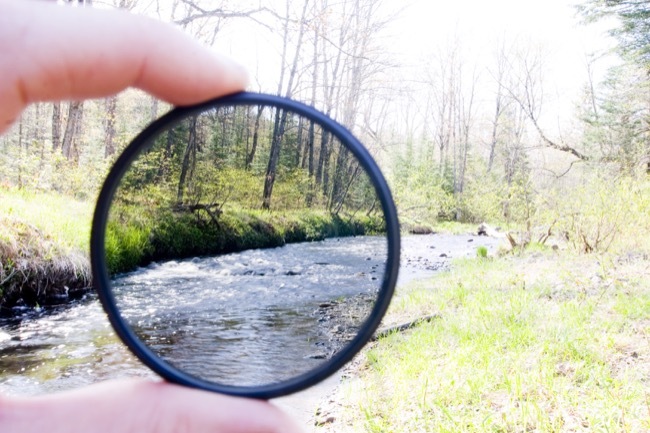 Příklad efektu fotografování s filtrem neutrální hustoty