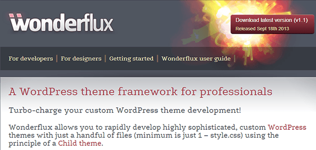 WordPress-framework-wonderflux