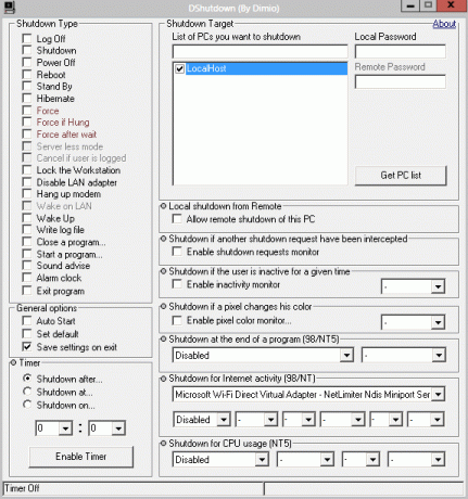 automatické vypnutí systému Windows