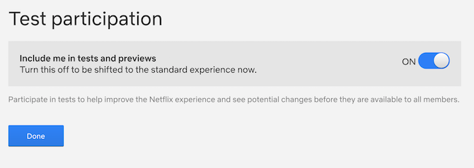 Jak zakázat testovací reklamy Netflixu, zatímco stále můžete Netflix přepínat mezi testovacími reklamy na účast