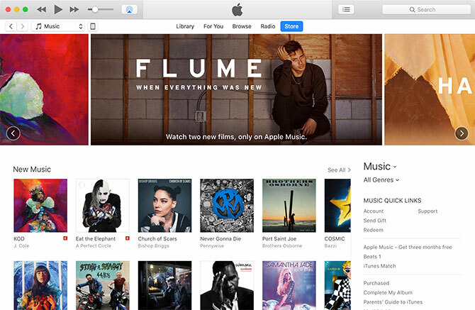 iTunes pro Mac