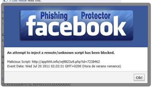 facebook phishingové podvody a hackování