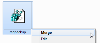 Sloučení registru systému Windows