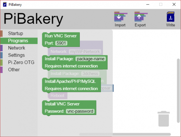 MakeUseOf Linux PiBakery Programy