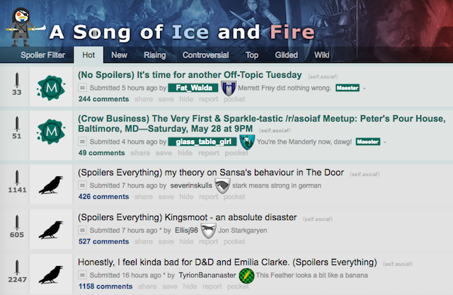 Hra trůnů-Reddit-ASOIAF