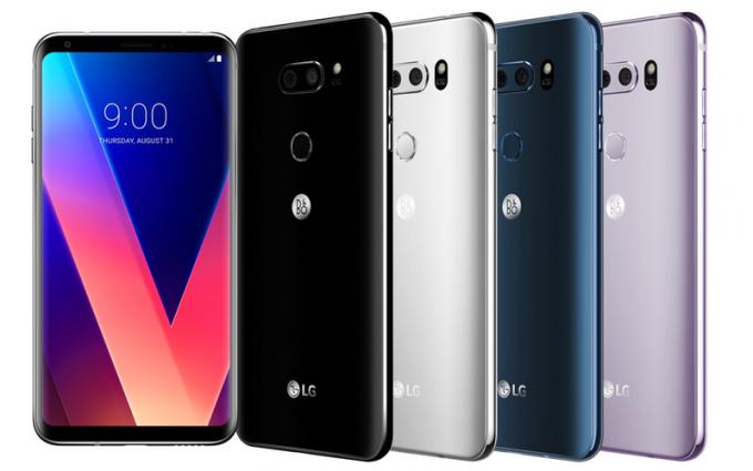 LG v30 barvy telefonu