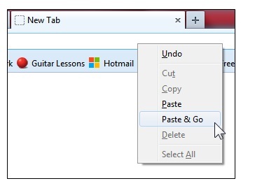 Klávesová zkratka Paste and Go: Získejte klávesovou zkratku v prohlížeči Firefox pro funkci „Paste & Go“ Newtab
