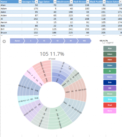 Excel Databurst