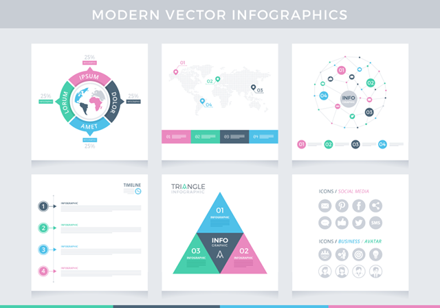 Příklad moderní vektorové infografiky