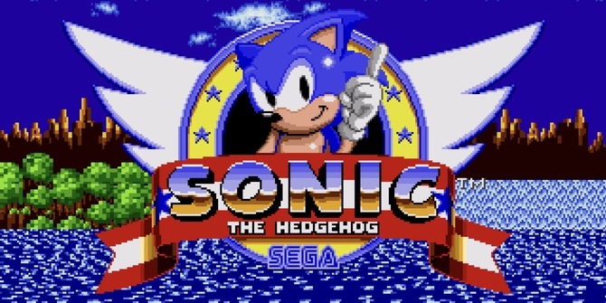 Sonic the Hedgehog hlavní obrazovka