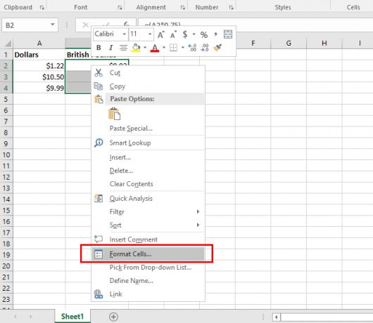 Jak používat různé symboly měny ve specifických buňkách v Excel Excel Měna 2