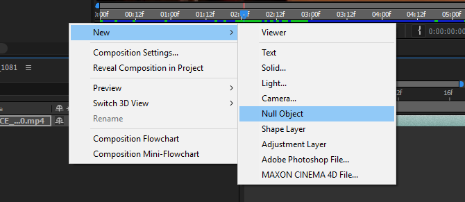 Jak pohybovat textem stopy v nulovém objektu Adobe After Effects