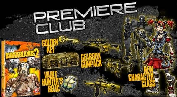 Předobjednání klubu Borderlands 2 Premiere Club