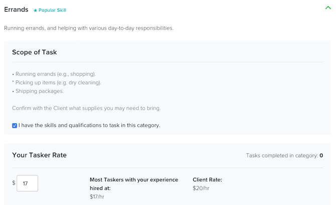 Úkoly TaskRabbit v kategorii Errands