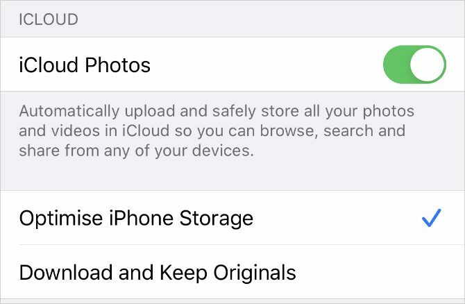 Nastavení iCloud Photos v iPhone