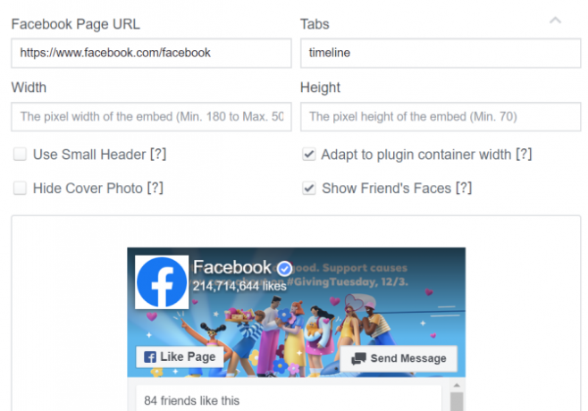 Plugin Facebook Widgets