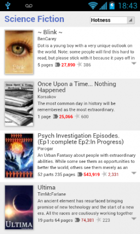 wattpad pro Android recenzi