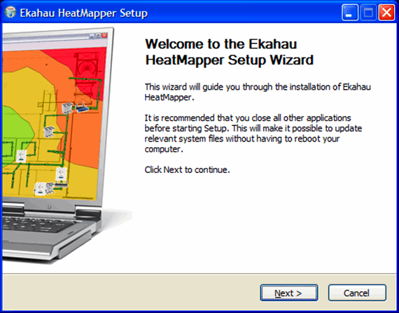 Změřte sílu signálu Wi-Fi u vás doma pomocí HeatMapper heatmapperinstall11