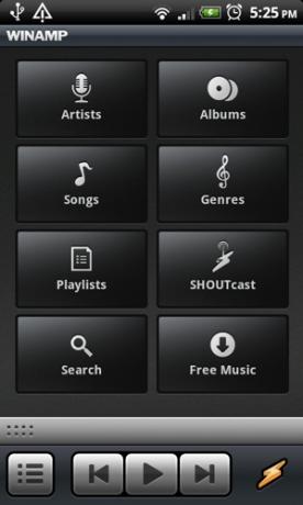 Winamp vydává domovskou stránku Android Media Player 1.0 [News]