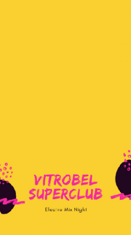 klubový noční geofilter