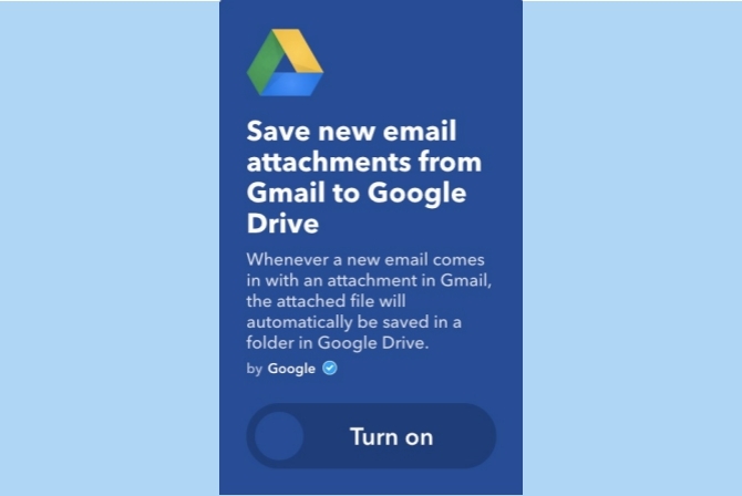 ifttt gmail přílohy na disk Google