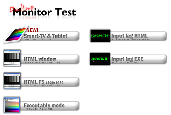 Nabídka Test online monitoru