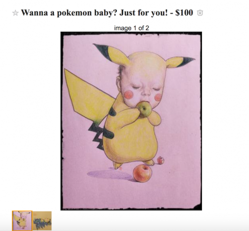 Weird Pokemon Craft Reklama na Craigslistu