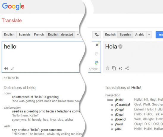 DuckDuckGo třesk pro Google Translate