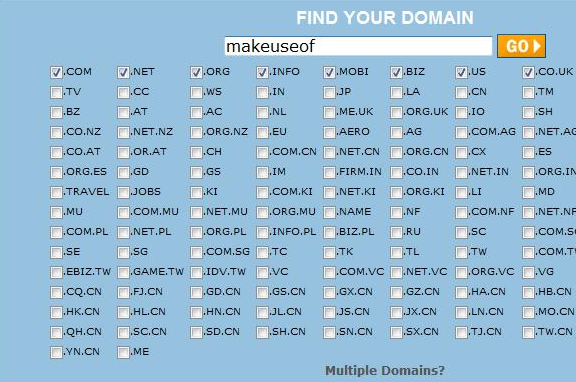 zakrývat registrace TLD