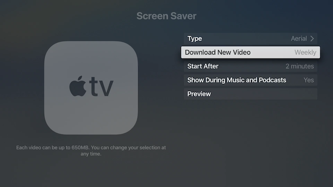 Spořič obrazovky Apple TV