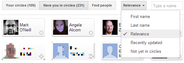 správa kruhů google +