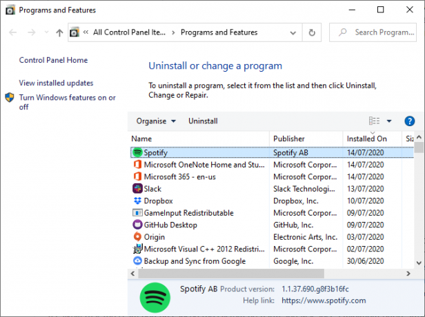 Windows 10 odebrat programy