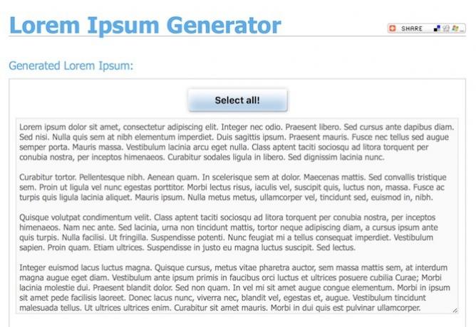 Jak vytvořit působivé stránky dokumentů a šablon v Mac Lorem Ipsum generátoru