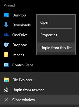 Přejít na soubor se systémem Windows 10 File Explorer