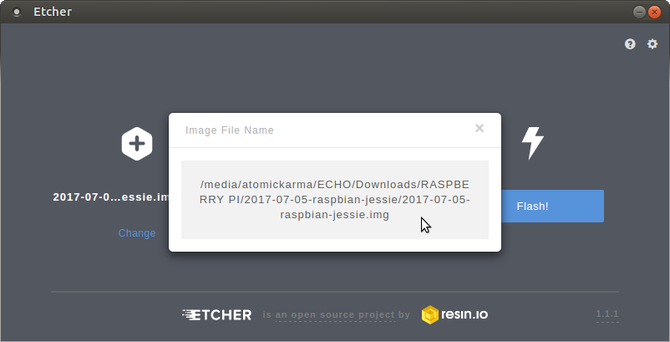 linux raspberry pi setup etcher