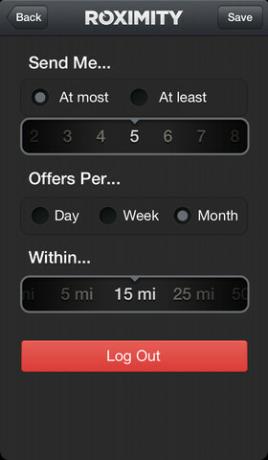 Roximity: Poskytuje relevantní nabídky a nabídky na základě vaší polohy [iOS] 41