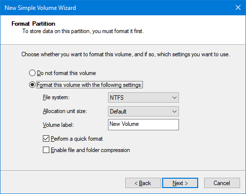 Jak nastavit druhý pevný disk v systému Windows: Rozdělení nového oddílu na oddíl