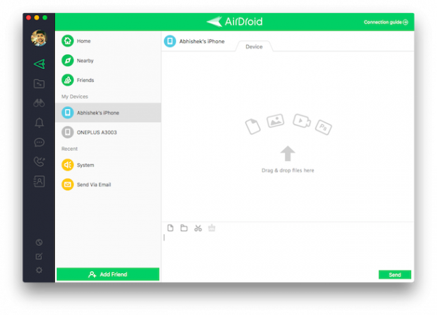 AirDroid pro správu souborů Android