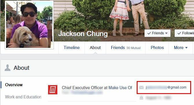 Jak najít něčí e-mailovou adresu Facebook E-mailová adresa