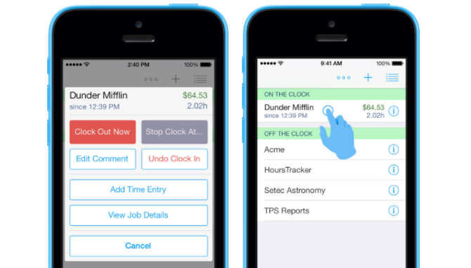 4 nejlepší aplikace pro sledování času pro iPhone HoursTracker 670x382