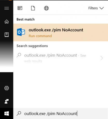 Příkaz Microsoft Outlook