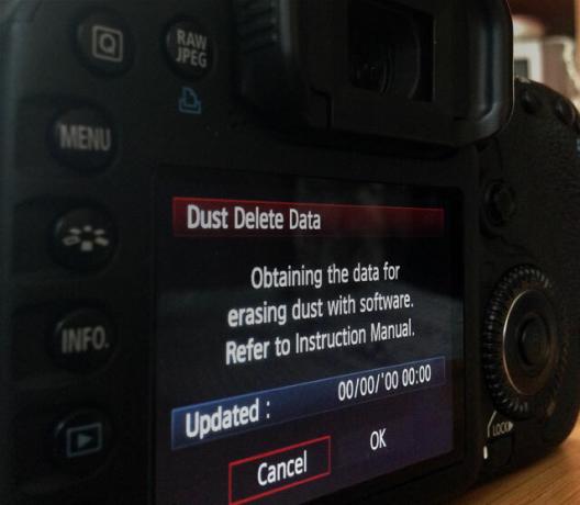 Camera - Dust Delete Data