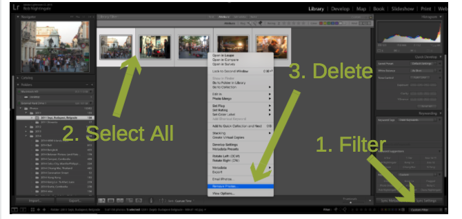 Smazat Lightroom Fotografie