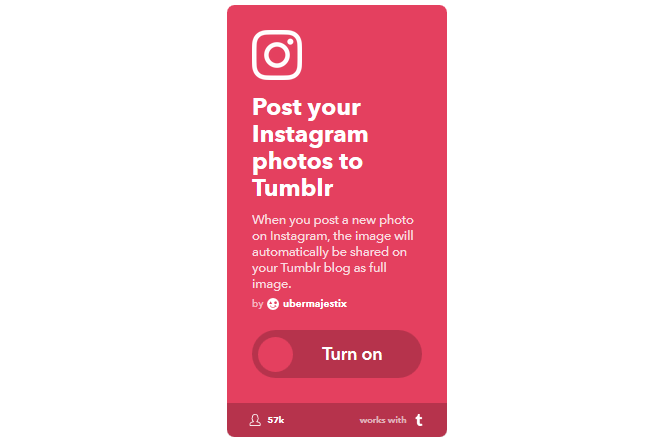 Průvodce Ultimate IFTTT: Používejte nejvýkonnější nástroj na webu, jako je InstagramToTumblr Pro 44IFTTT