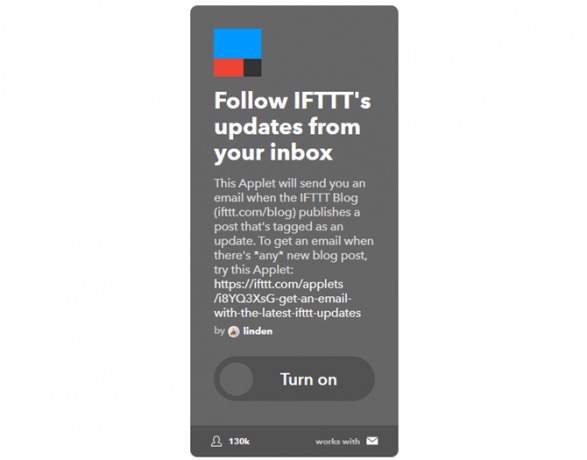 Průvodce Ultimate IFTTT: Používejte nejvýkonnější nástroj na webu jako aktualizace Pro 12IFTTTToInbox